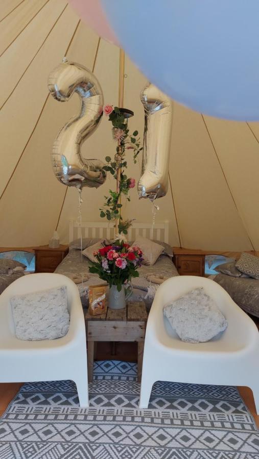 Hopgarden Glamping - Luxury 6M Bell Tent Wadhurst Luaran gambar
