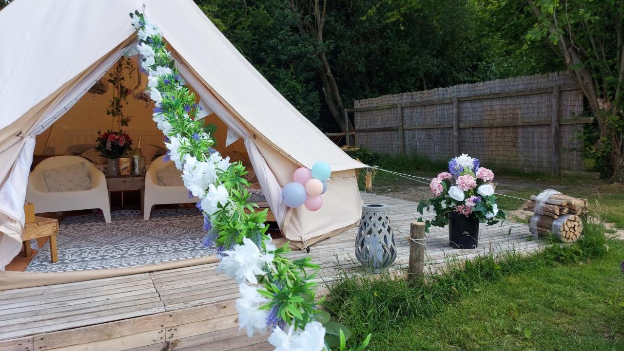Hopgarden Glamping - Luxury 6M Bell Tent Wadhurst Luaran gambar