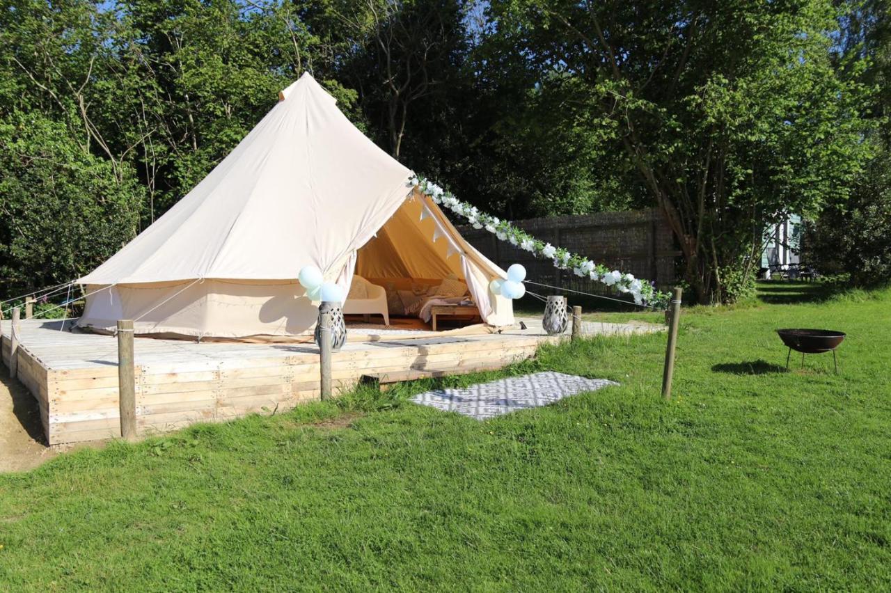 Hopgarden Glamping - Luxury 6M Bell Tent Wadhurst Luaran gambar