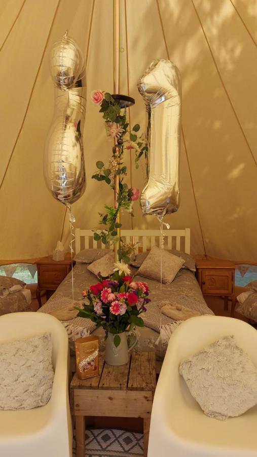 Hopgarden Glamping - Luxury 6M Bell Tent Wadhurst Luaran gambar