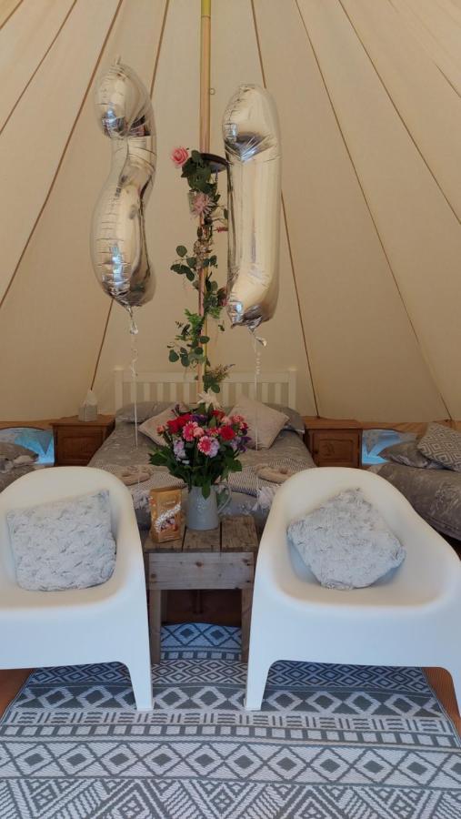 Hopgarden Glamping - Luxury 6M Bell Tent Wadhurst Luaran gambar