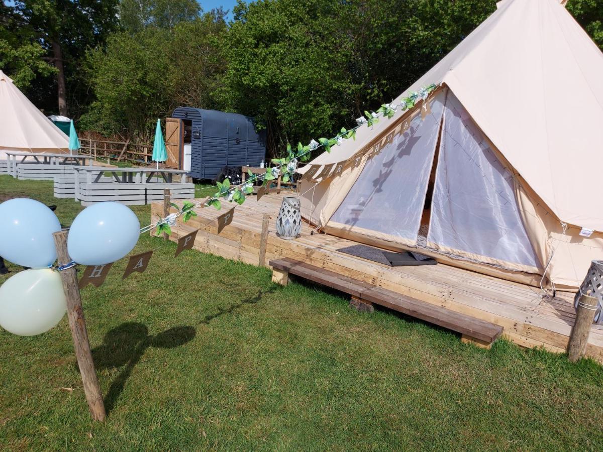 Hopgarden Glamping - Luxury 6M Bell Tent Wadhurst Luaran gambar