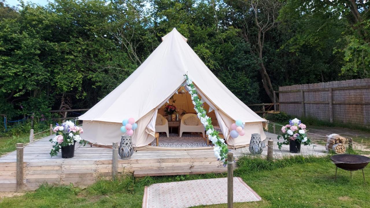 Hopgarden Glamping - Luxury 6M Bell Tent Wadhurst Luaran gambar