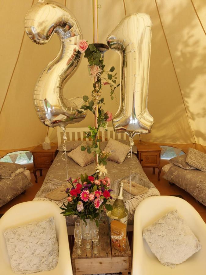 Hopgarden Glamping - Luxury 6M Bell Tent Wadhurst Luaran gambar