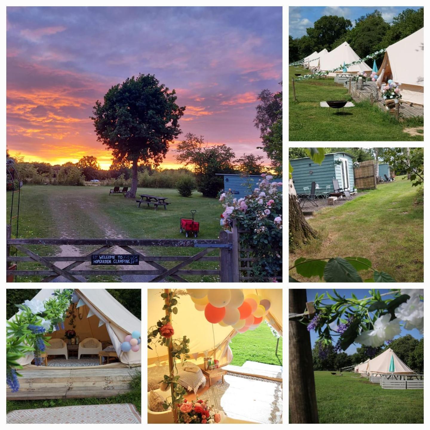 Hopgarden Glamping - Luxury 6M Bell Tent Wadhurst Luaran gambar